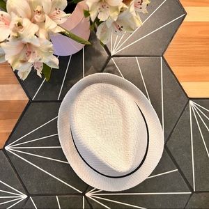 White Unisex Fedora Hat